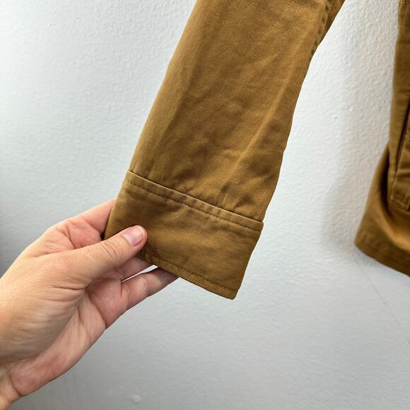 Garnet Hill Organic Cotton Cargo Jacket Utility Tan 4 - Picture 3 of 8